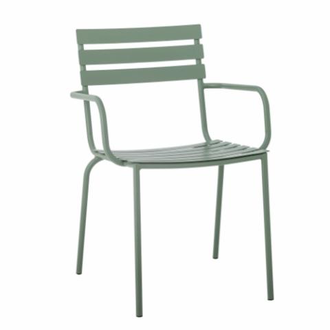 Monsi Chaise de salle à manger, Verte, Métal galvanisé
