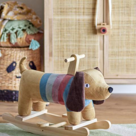 Charlie Jouet à Bascule, Chien, Multicolore, Polyester