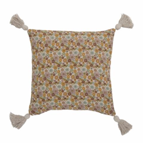 Amilly Cushion, Brown, Recycled Cotton
