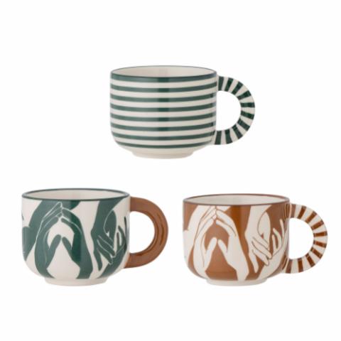 Carim Cup, Green, Stoneware