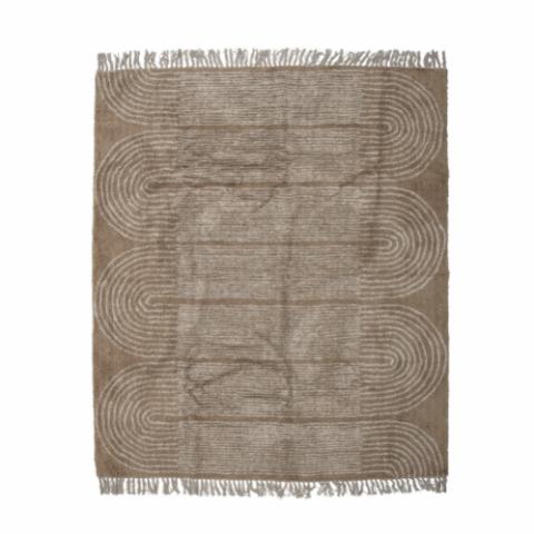 Zeynep Rug, Brown, Cotton