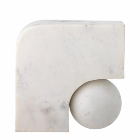 Abbelin Candle Holder, Nature, Marble