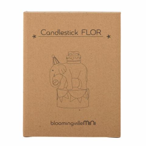 Flor Candle Holder, Multi, Polyresin