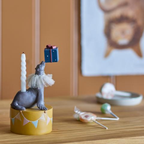 Flor Bougeoir, Multicolore, Polyrésine