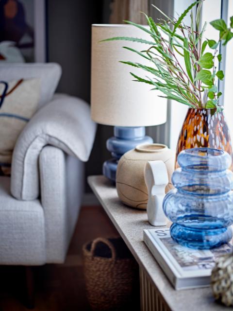 Bing Vase, Blå, Glas