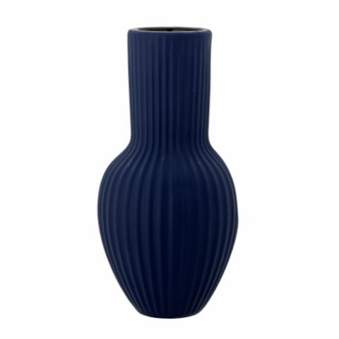 Christal Vase, Blau, Steingut