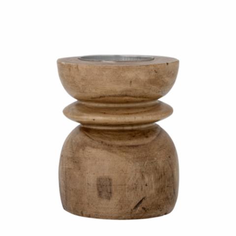 Pippin Candle Holder, Nature, Paulownia
