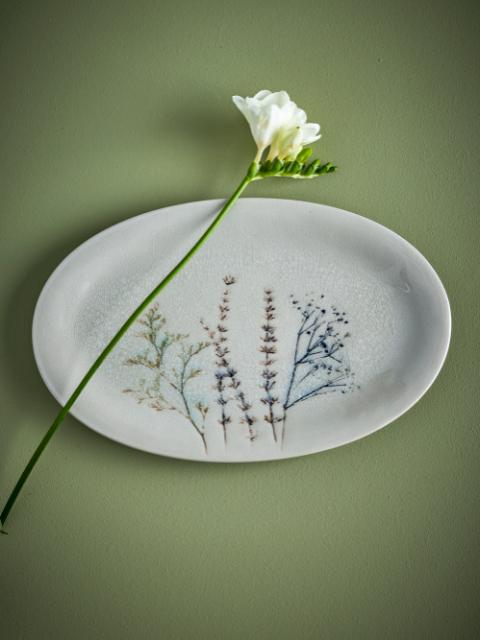 Bea Serving Plate, Nature, Stoneware
