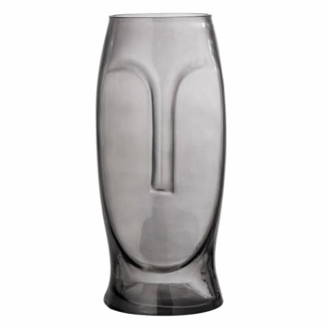 Ditta Vase, Grå, Glas