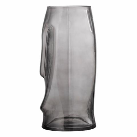 Ditta Vase, Grau, Glas