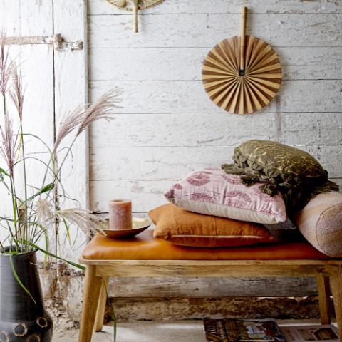 Sofia Cushion, Purple, Cotton