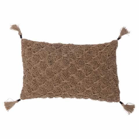 Lione Cushion, Brown, Cotton