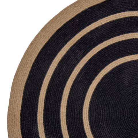 Lune Rug, Black, Seagrass
