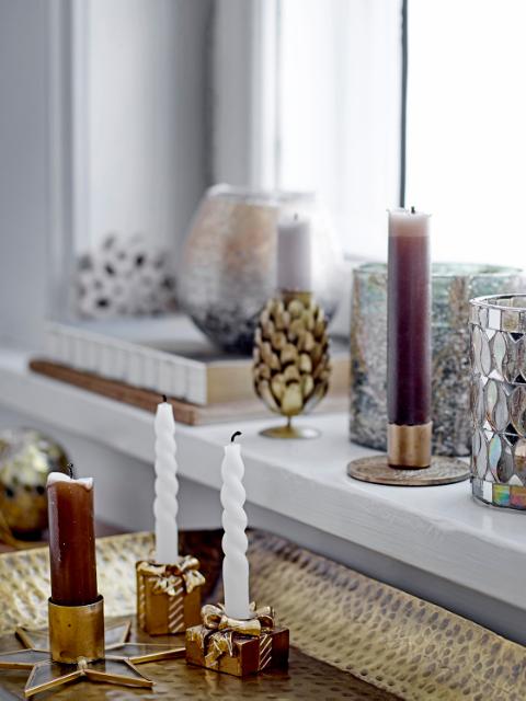Twist Candle, White, Parafin