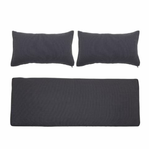 Mundo Cushion Cover (No filler), Grey, Polyester