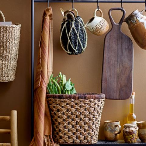 Siv Basket, Brown, Seagrass