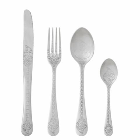 Viana Cutlery, Silver, Stainless Steel