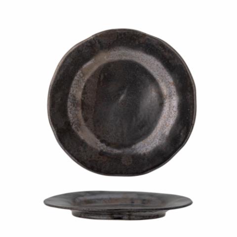 Linne Plate, Bronze, Stoneware