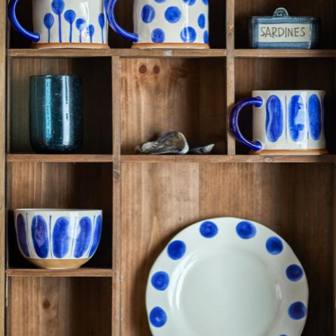 Linora Mug, Blue, Stoneware
