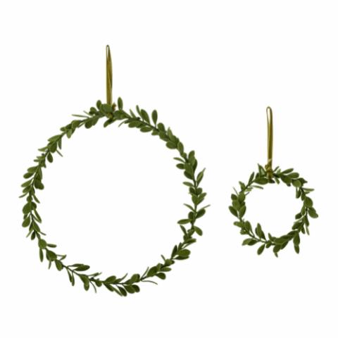 Evah Ornament, Grøn, Polyester
