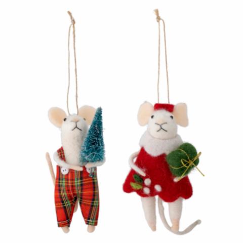 Peo Ornament, Red, Wool