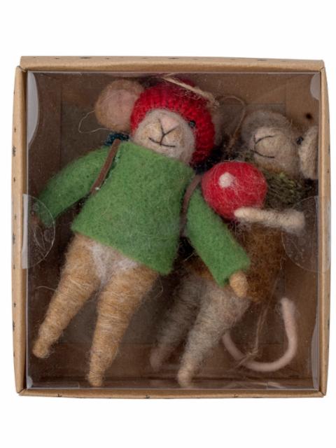 Peo Ornament, Grün, Wolle