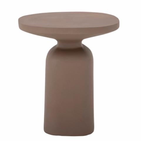 Millan Side Table, Brown, Aluminum