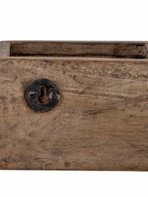 Taus Storage Box, Brown, Reclaimed Wood