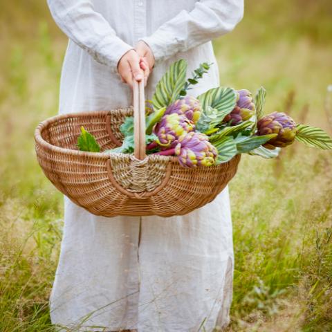 Vibber Panier, Nature, Rotin