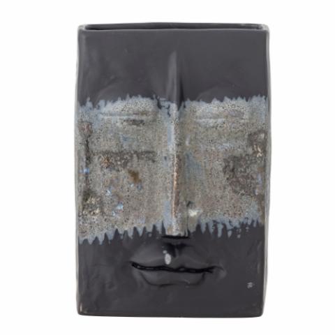 Nasru Vase, Black, Stoneware