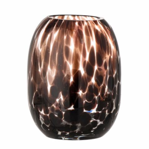 Crister Vase, Brown, Glass