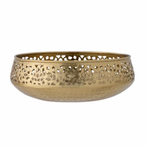 Aisha Bowl, Gold, Metal