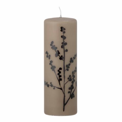 Flower Candle, Brown, Parafin
