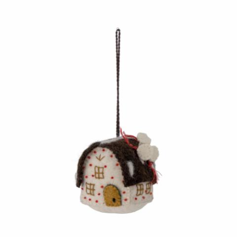 Cassis Ornament, White, Wool