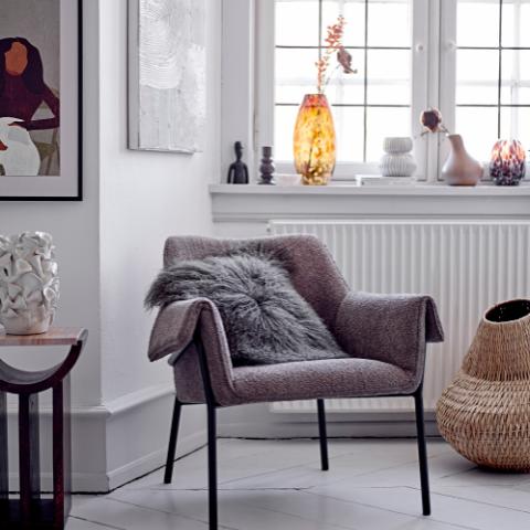 Edea Rug, Brown, Cotton