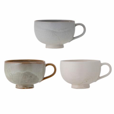 Lila Cup, Grey, Stoneware