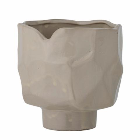 Sella Flowerpot, Grey, Stoneware