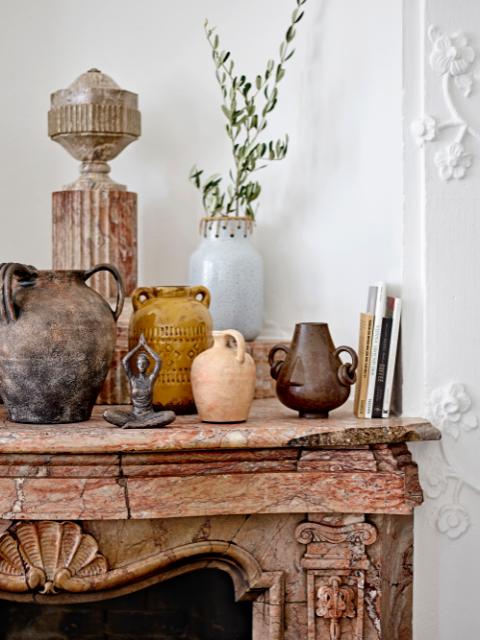 Tarun Deco Vase, Brown, Stoneware