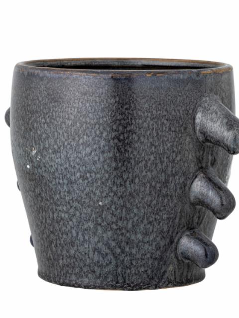 Khan Flowerpot, Grey, Stoneware
