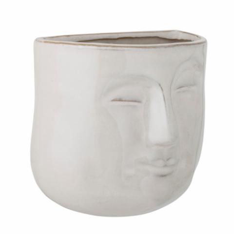 Ignacia Wall Flowerpot, White, Stoneware