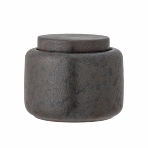 Chau Jar w/Lid, Brown, Stoneware