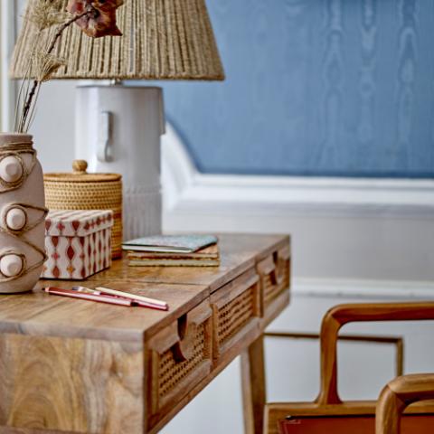 Rama Lampe de table, Blanc, Grès