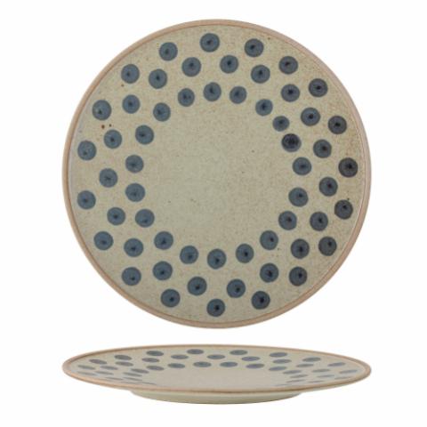 Tinni Plate, Blue, Stoneware
