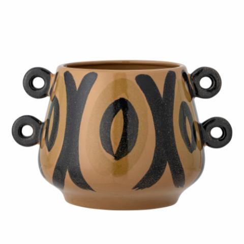 Hayan Flowerpot, Brown, Stoneware