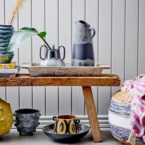 Hayan Blumentopf, Braun, Steingut