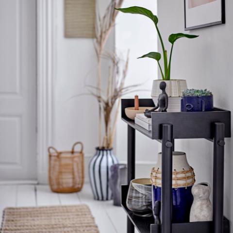 Skjalm Flowerpot, Brown, Stoneware