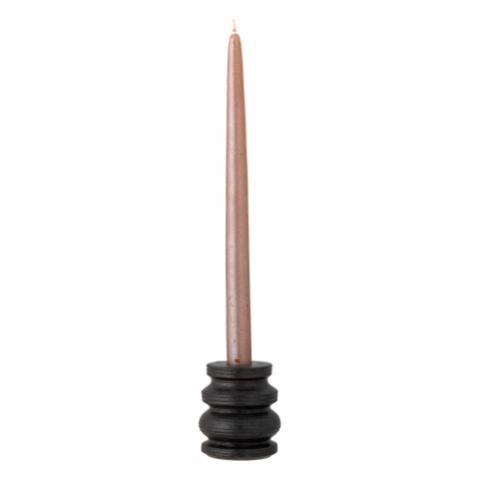 Idina Candle Holder, Black, Stoneware