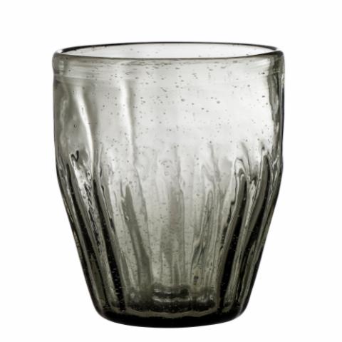 Anora Drinking Glass, Grey, Glass