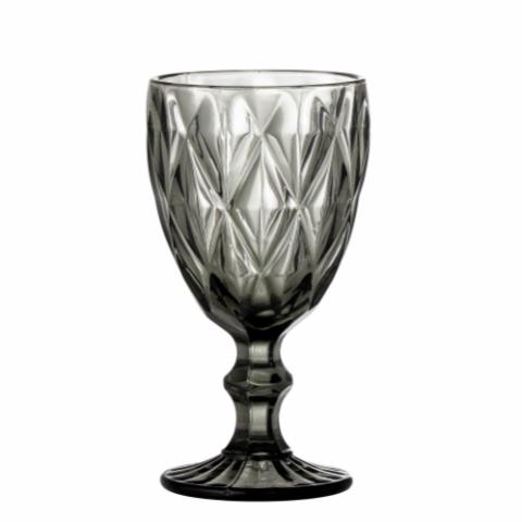 Asana Wine Glass, Grey, Glass