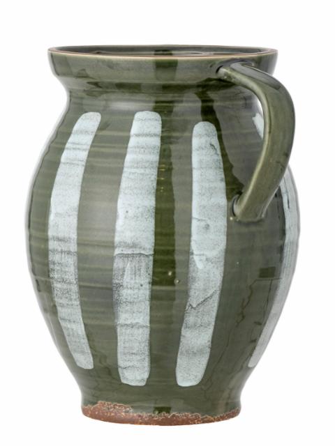 Frigg Vase, Grün, Steingut